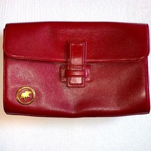 Hunting world clutch bag full leather